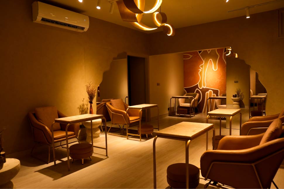 kaya beauty salon waiting view